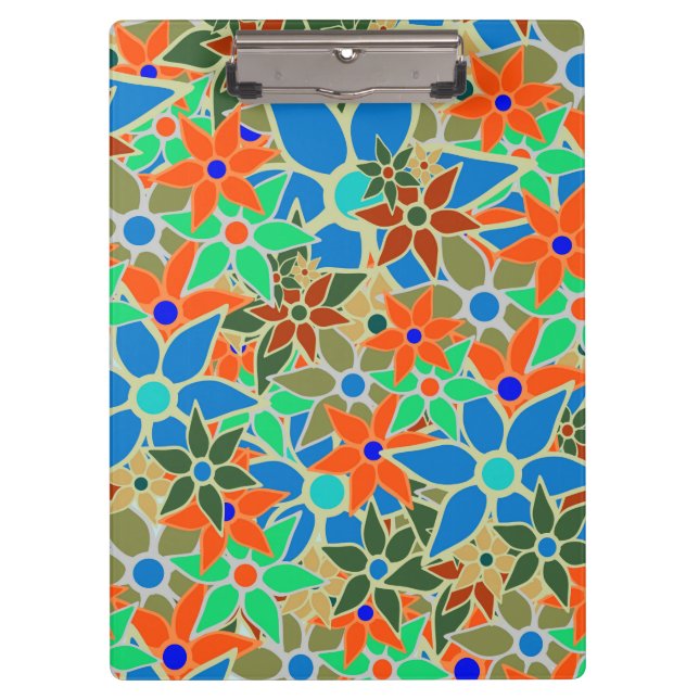 Pranchetas Padrão Floral Trendy #6 (Frente)