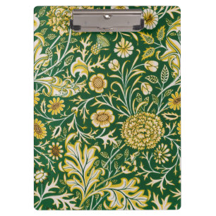 Pranchetas Padrão Floral William Morris Cherwell Verde