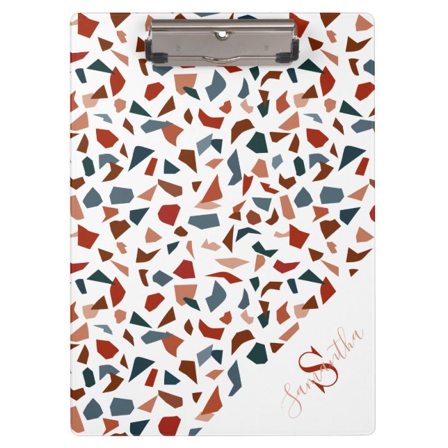 Pranchetas Padrão Geométrico do Monograma Elegante (Frente)