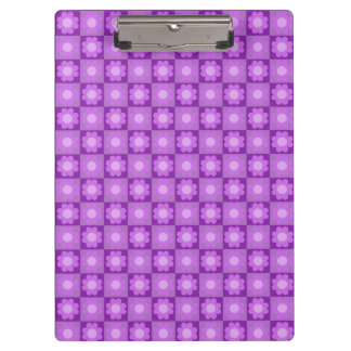 Pranchetas Padrão Geométrico Floral Roxo