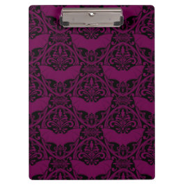 Pranchetas Padrão Gótico de Morcego de Vampiro Rosa Escuro