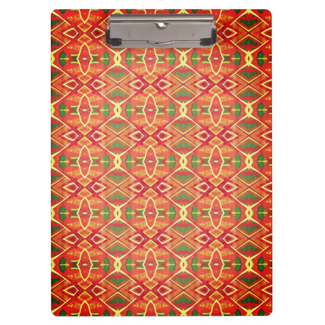 Pranchetas Padrão laranja e verde (Frente)