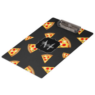 Pranchetas Padrão Legal e divertido de fatias de pizza Monog