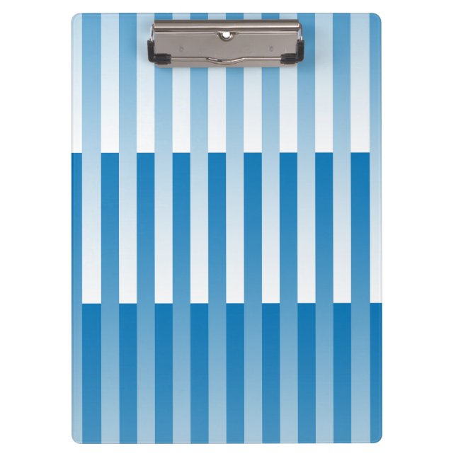 Pranchetas Padrão Listrado Azul Branco (Frente)