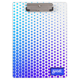 Pranchetas padrão listrado pontilhado azul e roxo