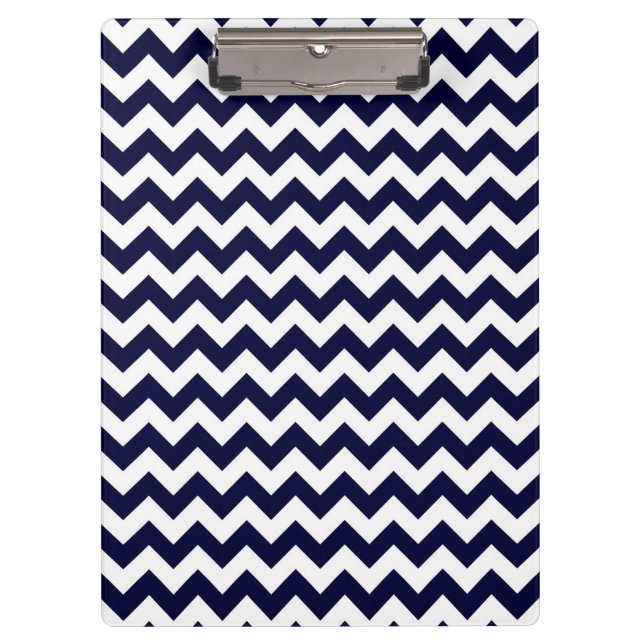 Pranchetas Padrão marinho Blue Chevron Zig-Zag (Frente)