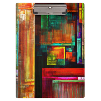 Pranchetas Padrão Moderno de Abstrato de Arte Quadrados Color