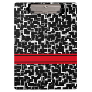 Pranchetas Padrão Preto Branco Vermelho Camuflagem Digital