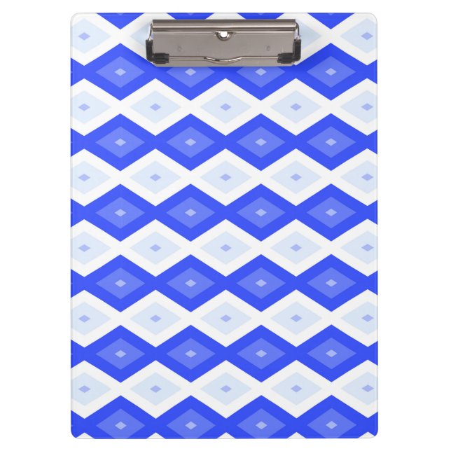 Pranchetas Padrão real de diamante azul (Frente)