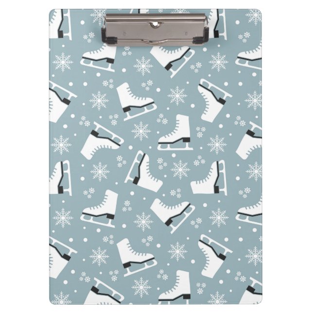Pranchetas Padrão temático de inverno com skates de gelo (Frente)