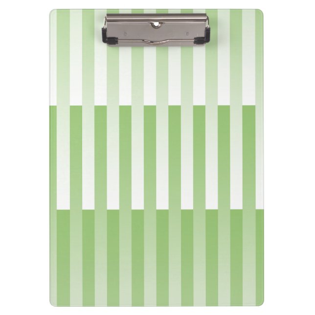 Pranchetas Padrão verde branco riscado (Frente)