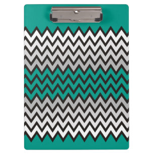 Pranchetas padrão ZIGZAG - preto branco cinza + sua ideia