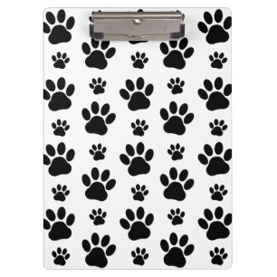 Pranchetas Padrões de pata, patas de cão, impressões de pata,