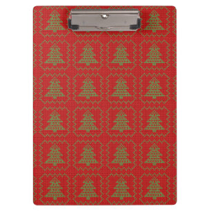 Pranchetas Padrões de suéter feio da árvore de Natal Cozy