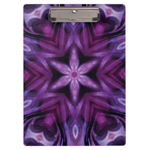 Pranchetas Padrões do Coração e Flor Roxo