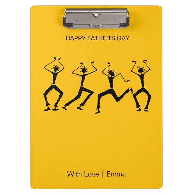 Pranchetas Pai dos Dançarinos do Partido da Felicidade Silhou (Frente)