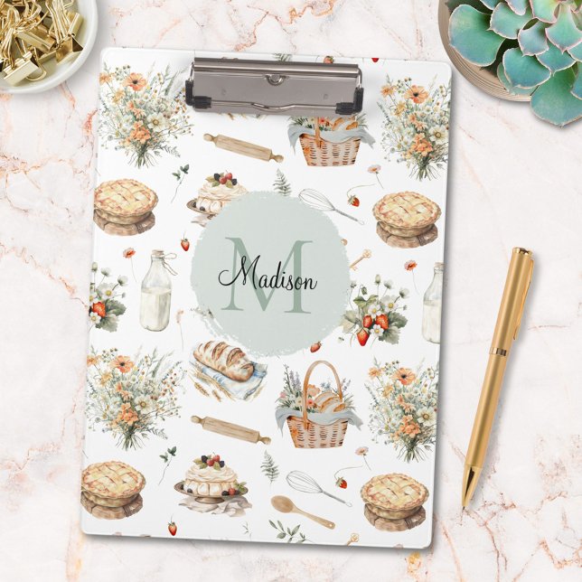 Pranchetas País de Morango Floral Quimérico Monograma (In situ)