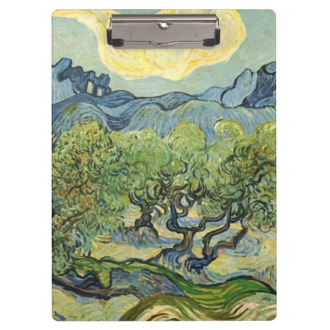 Pranchetas Paisagem com Olive Vincent Willem van Gogh (Frente)