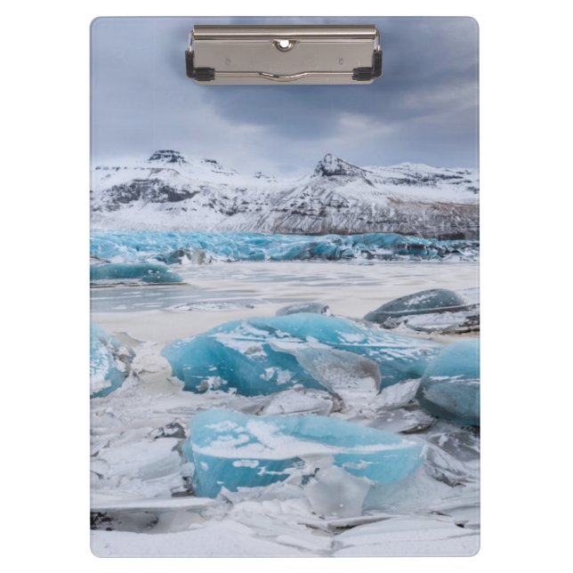 Pranchetas Paisagem de gelo glaciar, Islândia (Frente)