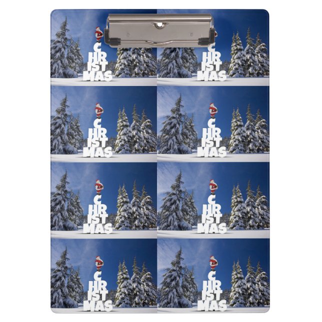 Pranchetas Paisagem de inverno de Natal (Frente)