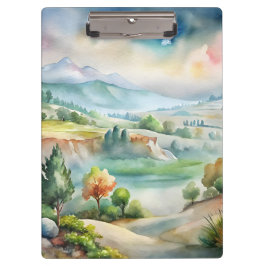 Pranchetas Paisagem Montanhosa em Aquarela