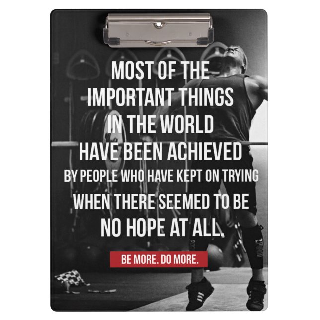 Pranchetas Palavras Motivacionais de Arranjo de Peso - Esclar (Frente)