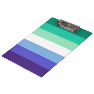 Pranchetas Paleta da bandeira de homens gays trans-inclusivos