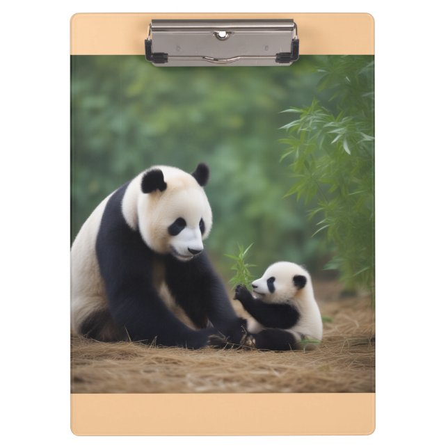 Pranchetas Panda Mama e Área de Transferência de Bebê (Frente)