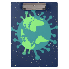 Pranchetas Pandemia Global (Partícula Vírus) (Infecção Viral)