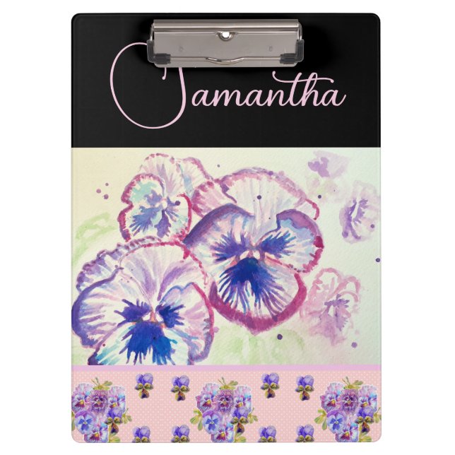 Pranchetas Panteras cor-de-rosa Pansias aquáticas Flor Flor (Frente)