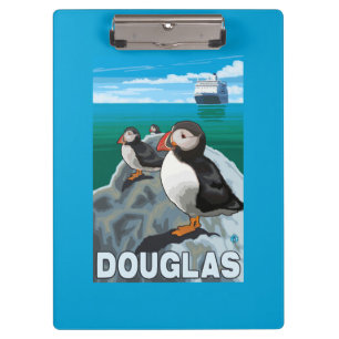 Pranchetas Papagaio-do-mar & navio de cruzeiros - Douglas,