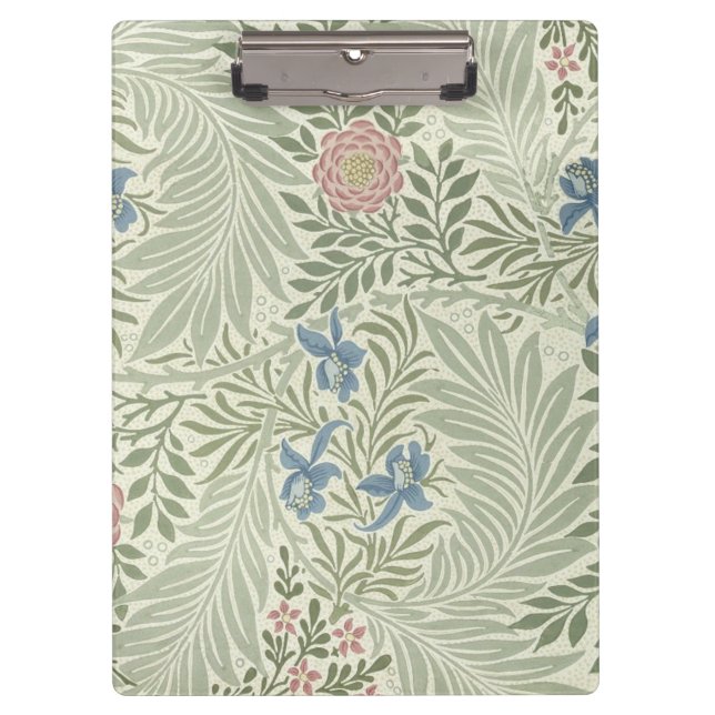 Pranchetas Papel de Parede Floral Larkspur de William Morris (Frente)