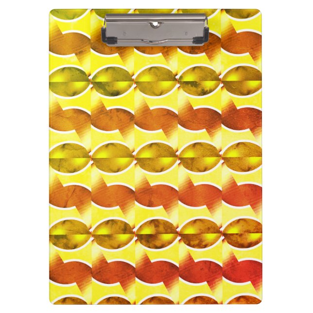 Pranchetas papel de parede retrô laranja 1970 (Frente)