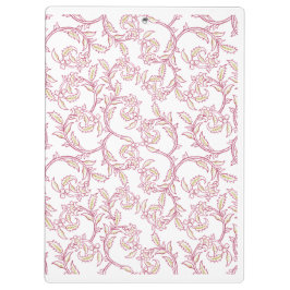 Pranchetas Papelaria com padrão floral elegante "Blossom Vine