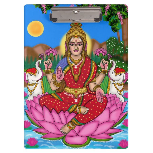 Pranchetas Papelaria da Deusa Lakshmi (Frente)