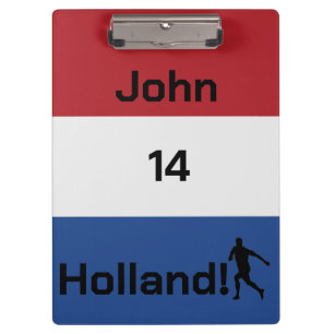 Pranchetas Papelaria Personalizada Bandeira da Holanda Futebo