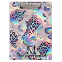 Pasta de Opal Leopardo Feminina para Escritório e 