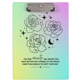 Pranchetas Pastel Glow Up Clipboard