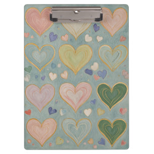 Pranchetas Pastel Heart Tapeçaria