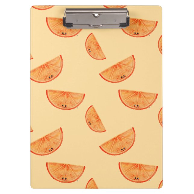 Pranchetas Pastel Orange Kawaii Orange (Frente)