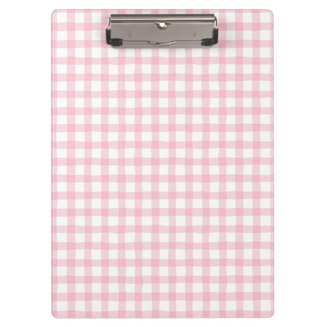 Pranchetas Pastel Pink Plaid – Soft Aesthetic Seamless  (Frente)