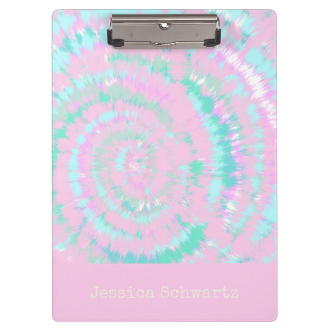 Pranchetas Pastel Tie Dye Padrão Personalizado Trendência Cut (Frente)
