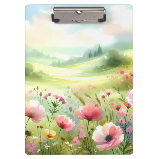 Pranchetas Pastel Wildflower Meadow Landscape (Frente)