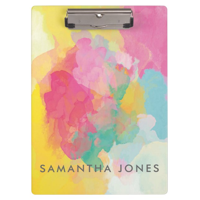 Pranchetas Pasto Amarelo Amarelo Cor-de-Água Pintado (Frente)