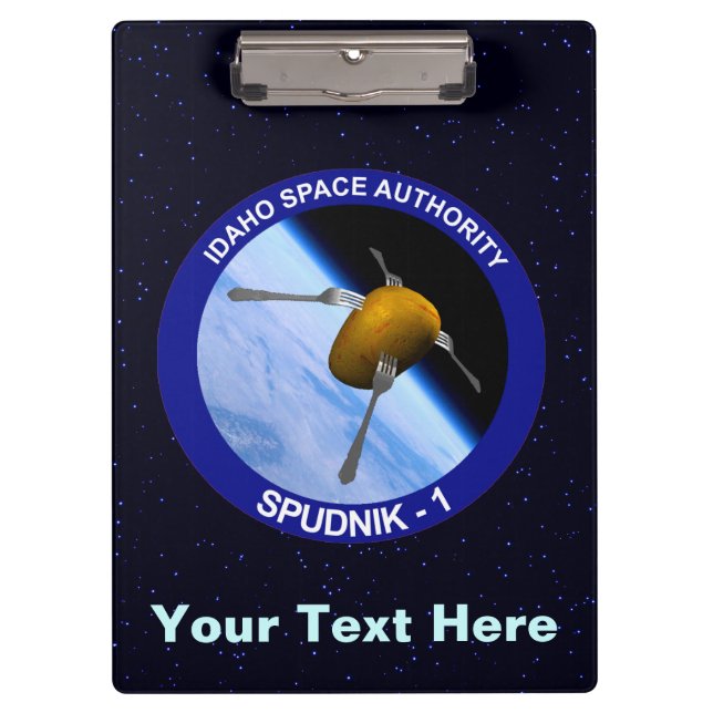 Pranchetas Patch da Missão de Satélite Idaho Spudnik (Frente)