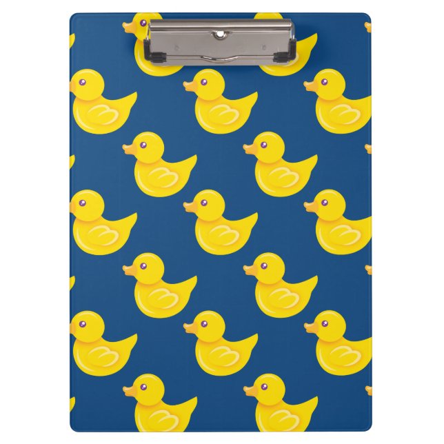 Pranchetas Pato de Borracha Azul e Amarelo, Ducky (Frente)