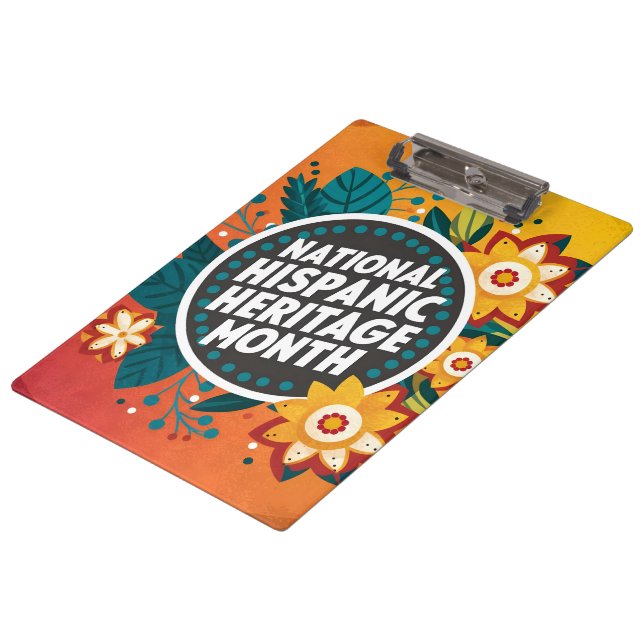 Pranchetas Patrimônio Nacional Hispânico Vibrante Mês (Inclinado)