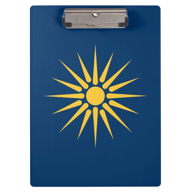 Pranchetas Patriotic Clipboard with flag of Macedonia, Greece (Frente)