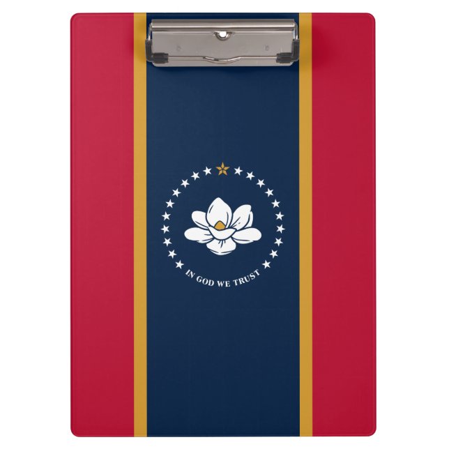 Pranchetas Patriotic Clipboard with flag of Mississippi, USA (Frente)