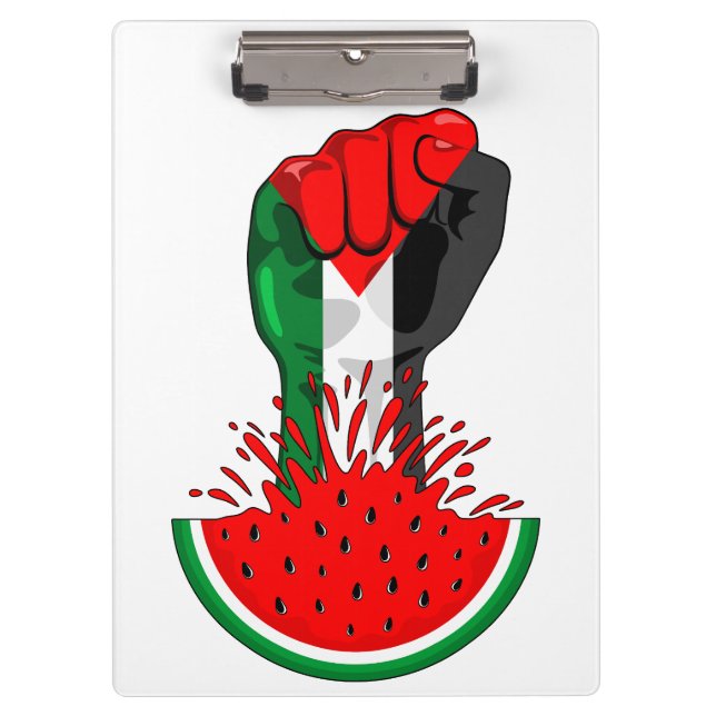 Pranchetas Pé de resistência da Palestina em Watermelon (Frente)